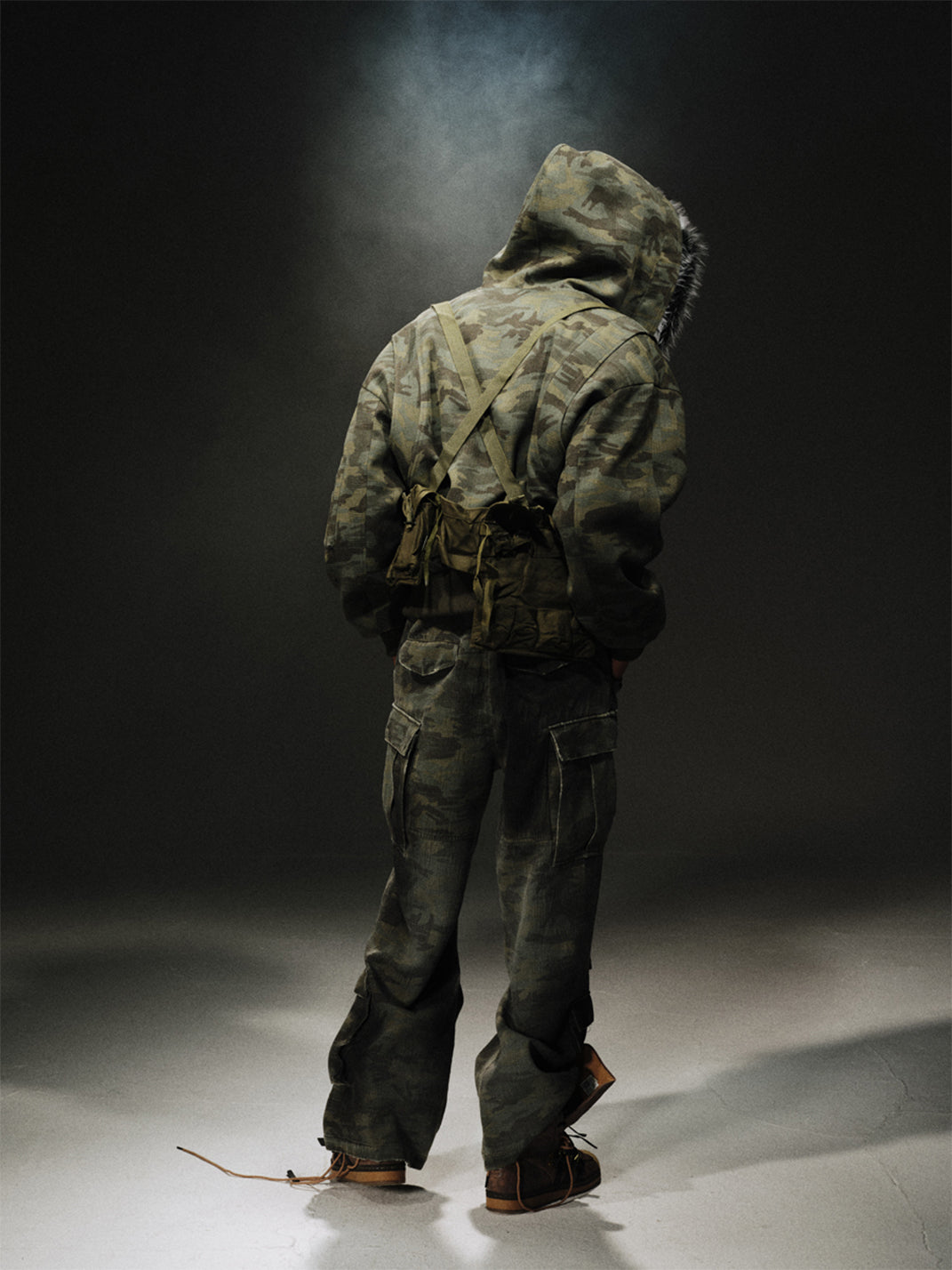 TREclub | Camo Fur Collar Aviator Jacket - PSYLOS 1, TREclub | Camo Fur Collar Aviator Jacket, Jackets, TREclub•JAPAN, PSYLOS 1